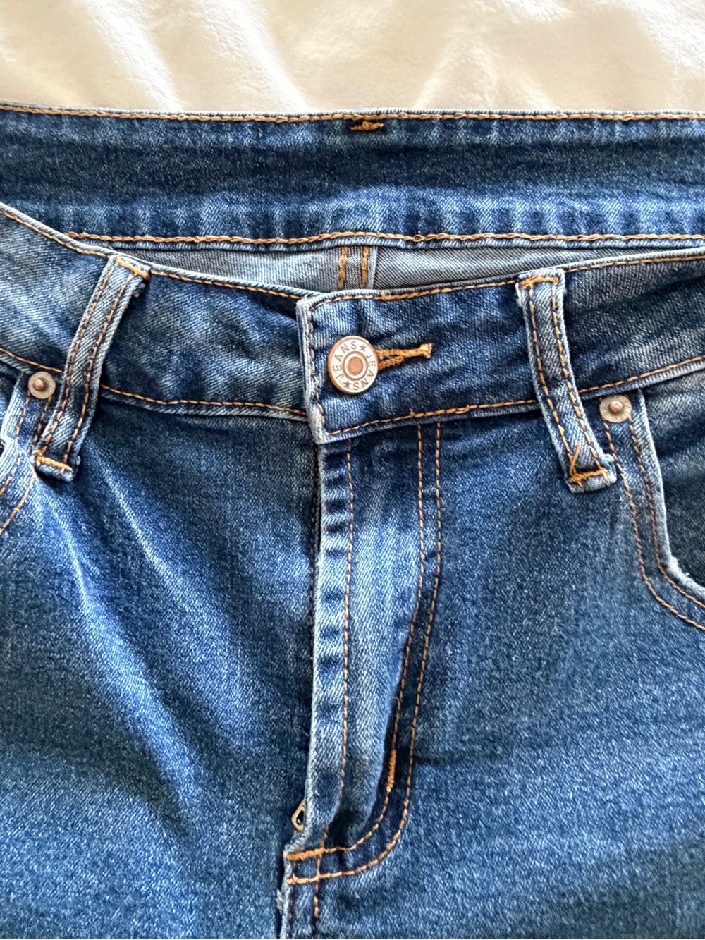 Classic High-Rise Blue Denim Jeans